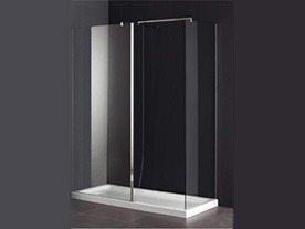Mampara de baño sin guia 5
