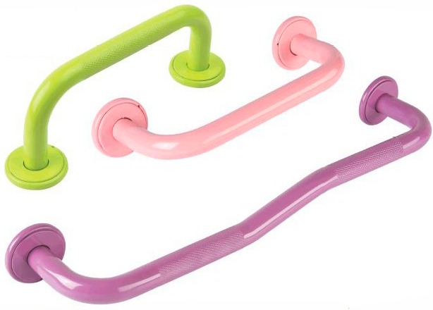 asideros de color para el baño