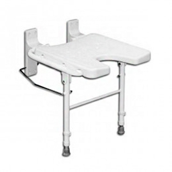 asiento ducha plegable apoyo al suelo