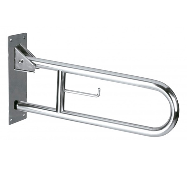barra de seguridad plegable con portarrollo