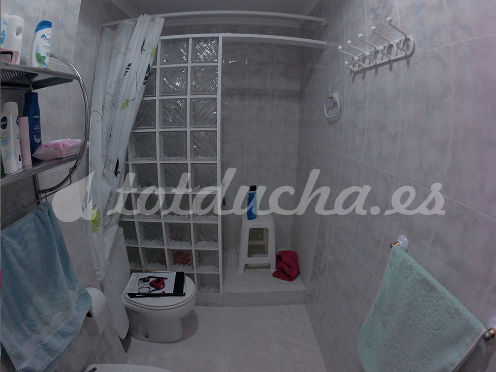 ducha con pavés