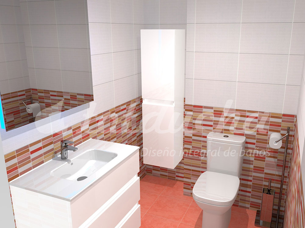 proyecto reforma integral baño Totducha diseño 3D proyecto Totducha