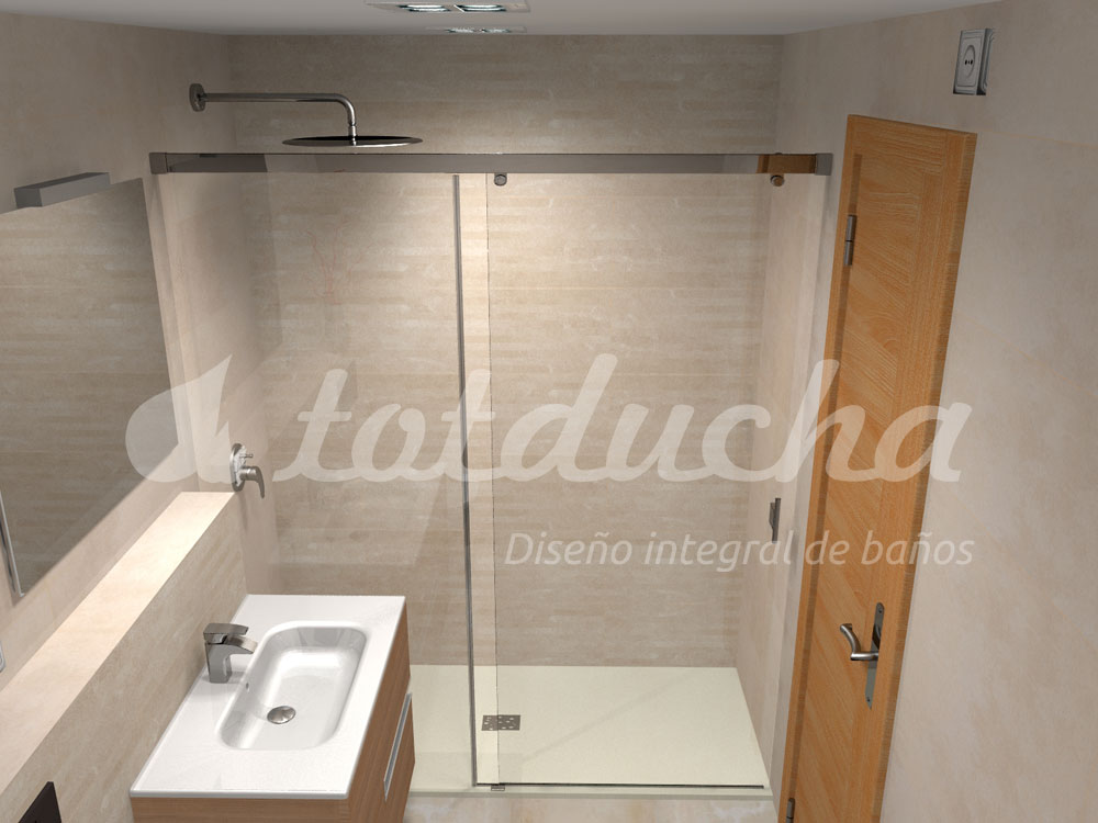 proyecto 3D para reforma de baño proyecto 3D reforma de baño Totducha
