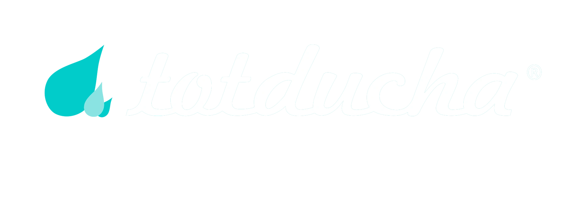 Logo de Totducha en blanco y en azul