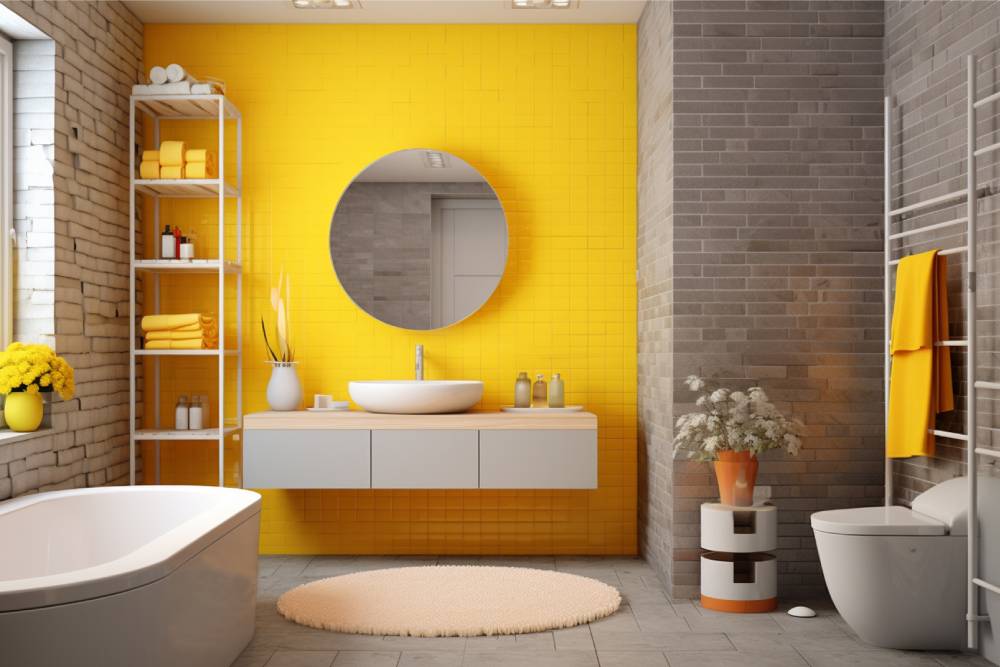 5 Ideas para decorar el baño con estilo 2 Ideas para decorar el baño con contrastes de colores intensos y accesorios de diseño