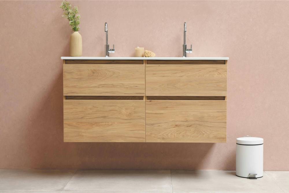 Muebles de baño suspendidos de madera